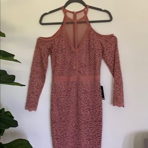 NWT Express Pink Lace Dress.